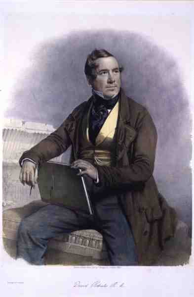 Portrait of David Roberts R.A by Charles Baugniet