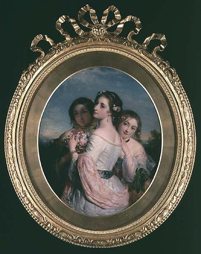 Three Beauties, c.1845 by Charles Baxter