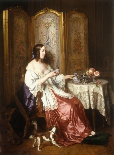 A Cup of Chocolate, 1844 by Charles Beranger