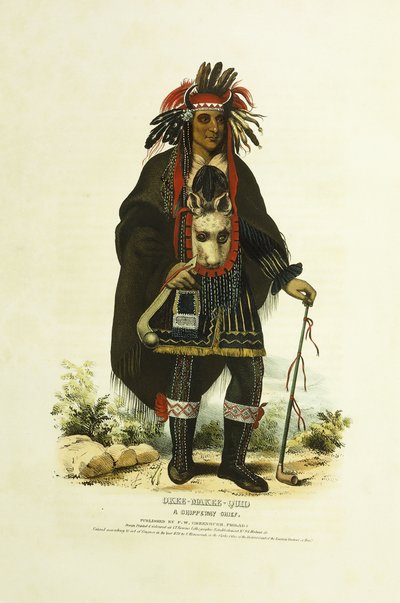 Okee-Makee-Quid, a Chippeway Chief by Charles Bird (after) King