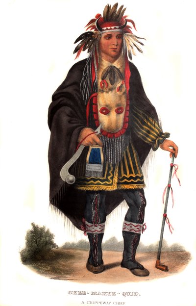 Okeemakeequid, a Chippeway Chief by Charles Bird King