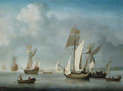 Becalmed off the Coast by Charles Brooking