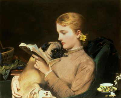 Blond and Brunette by Charles Burton Barber