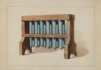 Rack with Candle Molds by Charles Caseau