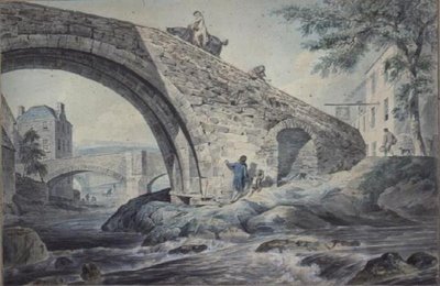 View of the Bridges at Hawick by Charles Catton