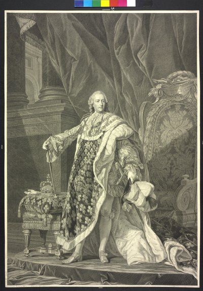 King of France Louis XV by Charles Clément Bervic