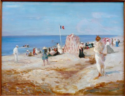 Beach Scene Dieppe by Charles Edward Conder