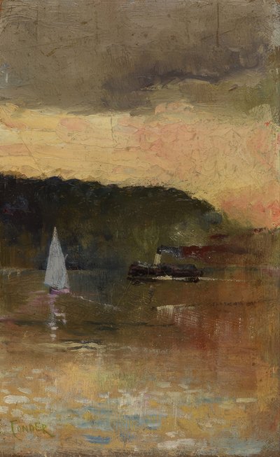 Sunset, Sydney Harbour by Charles Edward Conder