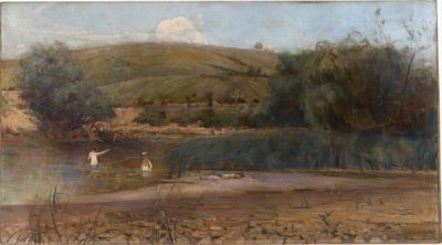 The Yarra, Heidelberg by Charles Edward Conder