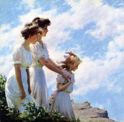 On the Cliff by Charles Courtney Curran