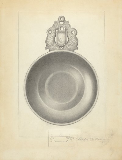 Pewter Porringer by Charles Cullen