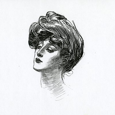 A Gibson Girl, c.1902 by Charles Dana Gibson