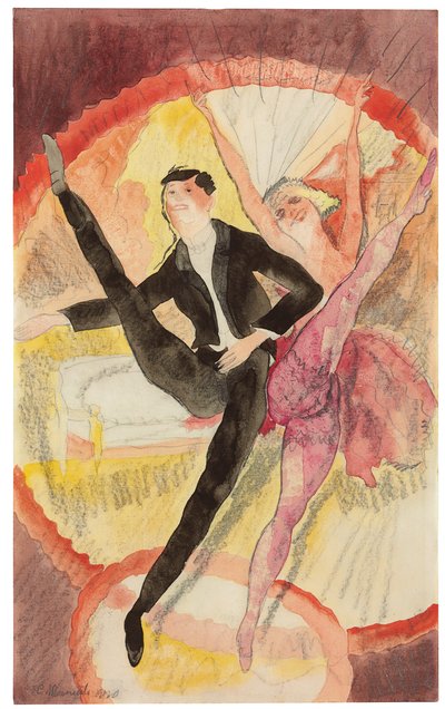 In Vaudeville: Two Dancers by Charles Demuth