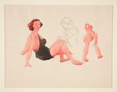 Three Women on the Beach, Provincetown by Charles Demuth