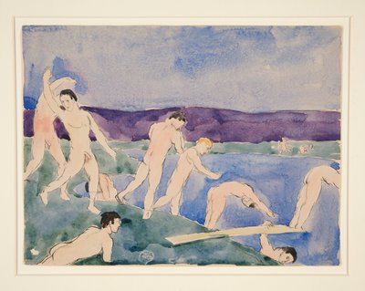 Twelve Nude Boys at the Beach by Charles Demuth
