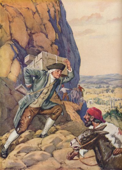 James Bruce Helps His Follower, c1925 by Charles Dudley Tennant