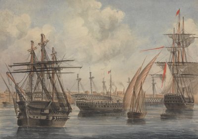 The Harbor, Alexandria by Charles Dyce