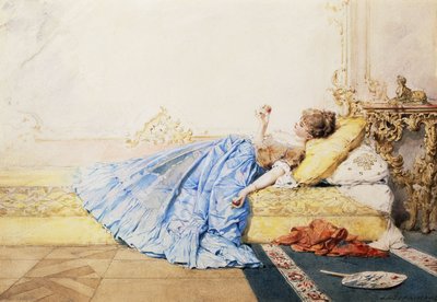 A Pensive Moment by Charles Edouard de Beaumont