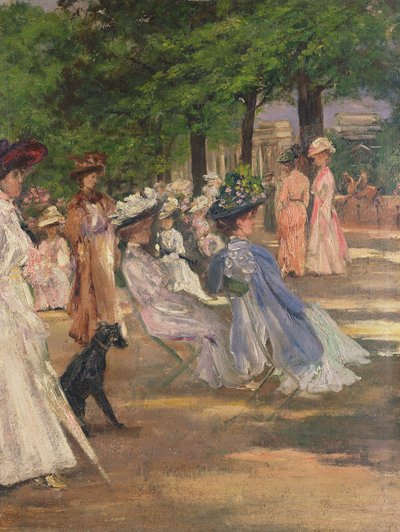 Figures in Hyde Park by Charles Edward Conder