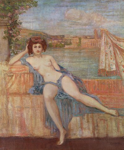 Nymph by Harbour by Charles Edward Conder