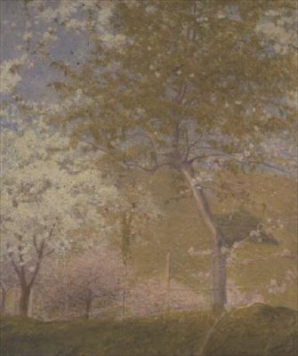 Orchards on the Seine near Vetheuil by Charles Edward Conder