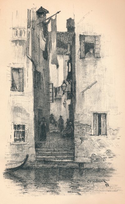 A Street in Venice, 1895 by Charles Edward Holloway