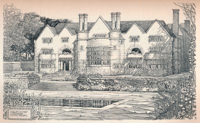 Tirley Court, Cheshire: South Front by Charles Edward Mallows