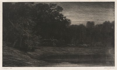Deer Hunt by Charles Emile Jacque