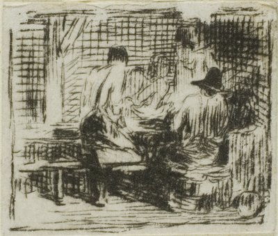 Drinkers by Charles Emile Jacque