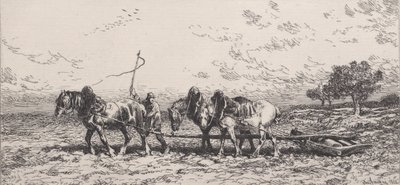 Le Rouleau by Charles Emile Jacque