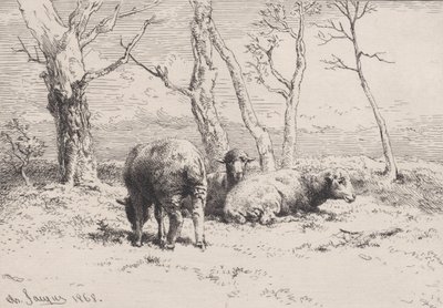 Sheep by Charles Emile Jacque