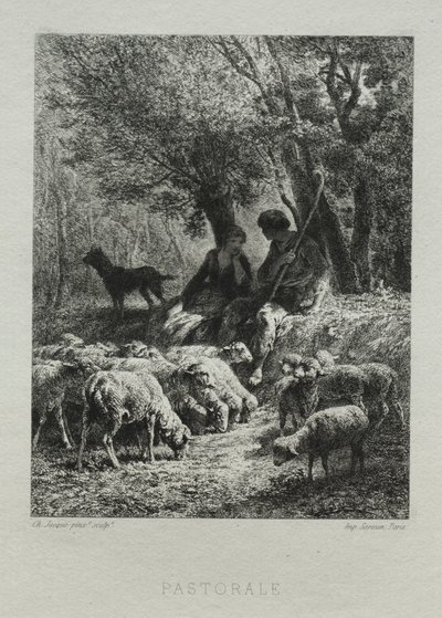 Pastorale by Charles Emile Jacque
