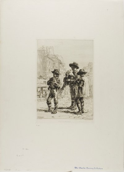 Pifferari by Charles Emile Jacque
