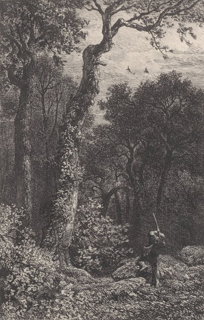 Shooting a Woodcock by Charles Emile Jacque