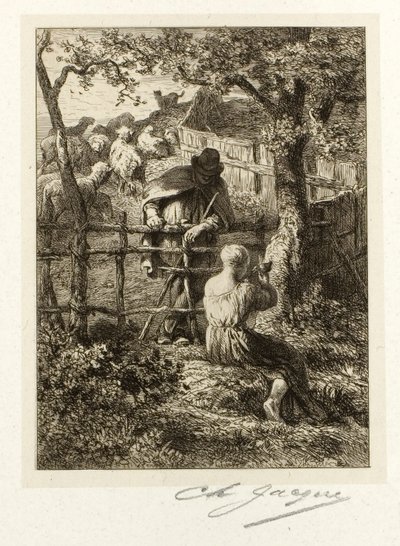 Summer by Charles Emile Jacque