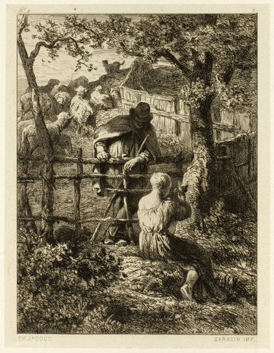 Summer by Charles Emile Jacque