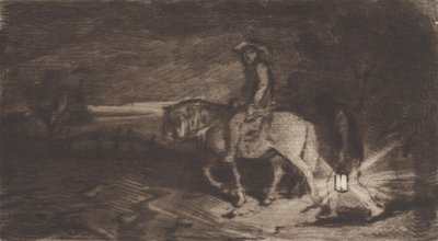 The Cavalier by Charles Emile Jacque