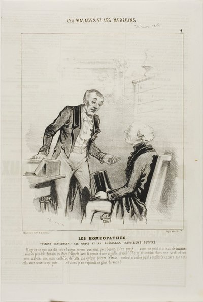 The Homeopaths: First Treatment (plate 4) by Charles Emile Jacque