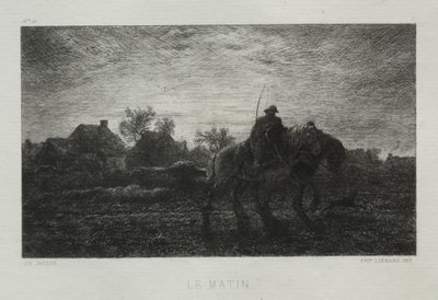 The Morning by Charles Emile Jacque