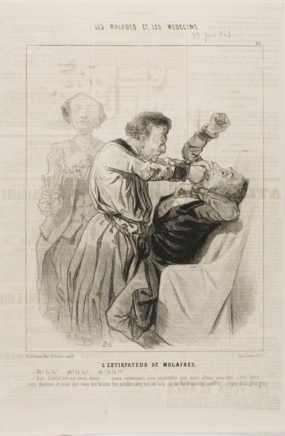 The Tooth Puller (plate 15) by Charles Emile Jacque