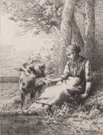 A Friendship by Charles Emile Jacque