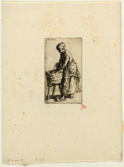 Washerwoman by Charles Emile Jacque