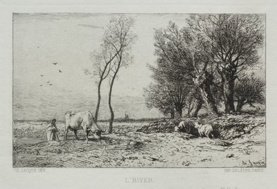 Winter by Charles Emile Jacque