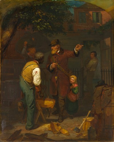 A German Immigrant Inquiring His Way by Charles F. Blauvelt