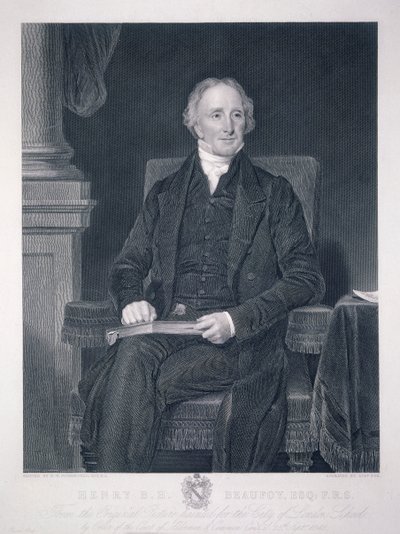 Henry Benjamin Hanbury Beaufoy by Charles Fox