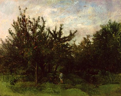 An Apple Orchard by Charles Francois Daubigny