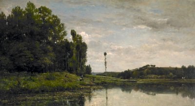 Banks of the Oise at Auvers by Charles Francois Daubigny