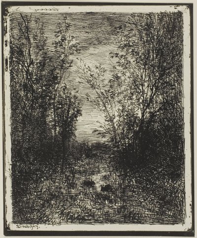 Brook in the Clearing by Charles Francois Daubigny