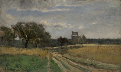 Landscape along a Country Road by Charles Francois Daubigny