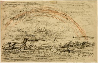 Landscape with a Rainbow by Charles Francois Daubigny